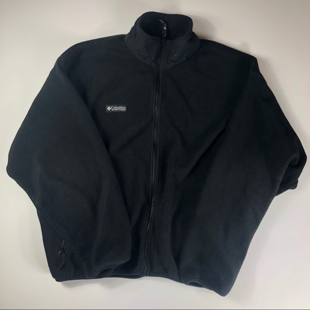 Columbia Men’s Zip Front Fleece Jacket Black XL
